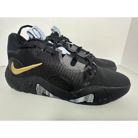 NEW Nike Paul George PG 6 Black Gold Basketball Shoes DC1974 005 Men\'s Size 5 main image 3
